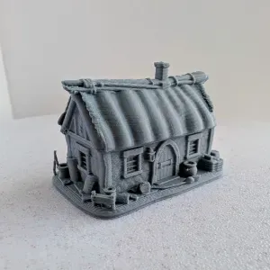 Medieval Timber-Framed House Miniature 024