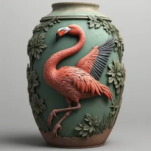 Flamingo Vase 134