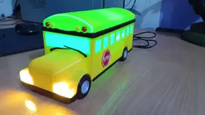 School bus lamp or toy