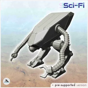 Robot with two articulated arms with claws and bionic eye (5