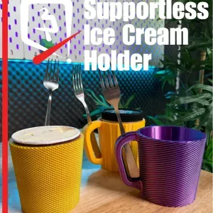 Ice cream Pint Holder- Supportless