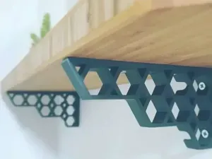 Shelf support bracket Honeycomb 3D