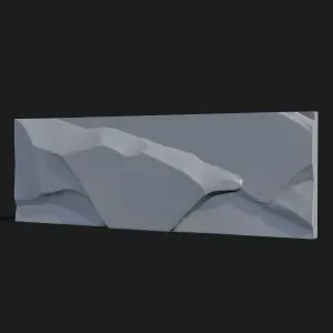 Stone Wall Panel – Smooth Rock Relief Decorative Block