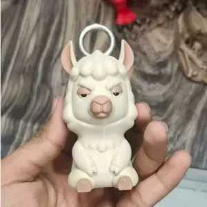 🦙 Cute Attitude Llama Keychain – 3D Printable