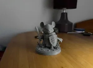 Mouse Knight Fantasy Figurine