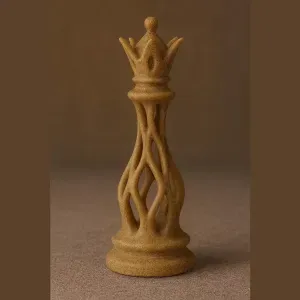 Organic Lattice Queen – Chess Piece