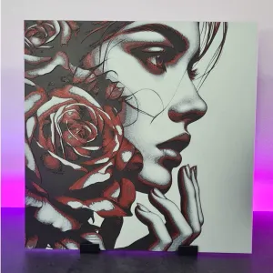 Girl and Rose 2 - Hueforge 200x200