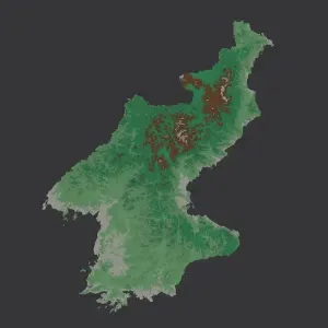 Provinces of North Korea. 3D Map puzzle (14-piece)