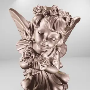 Fairy girl and roses