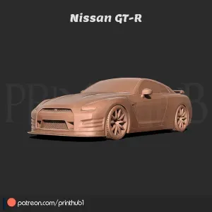 Nissan GTR car 3D print model
