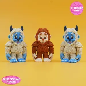 Print In Place Flexi Bigfoot & Yeti