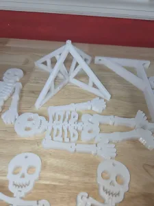 Windchime Dancing Articulated Skeletons