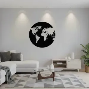 WORLD MAP WALL DECO
