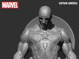 Captain America 3d print model