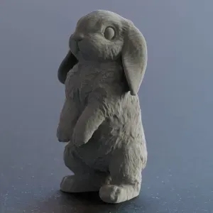 Cute Easter Bunny Rabbit Hanging Ears Sculpture