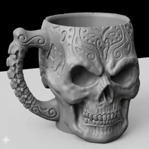 skull mug