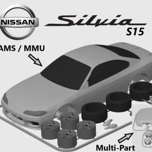 Nissan Silvia S15 Kit Card (1:24 scale)