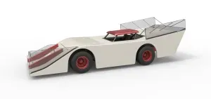 Vintage Outlaw dirt late model race car Scale 1:25