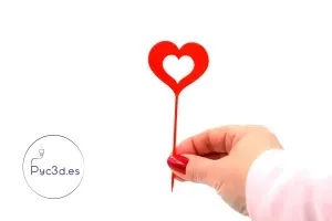 HEART CAKE TOPPER