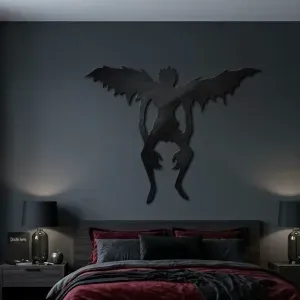 Death Note Ryuk - Minimalist Anime Wall Art Silhouette