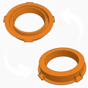 Speaker door adapter for Hyundai Getz