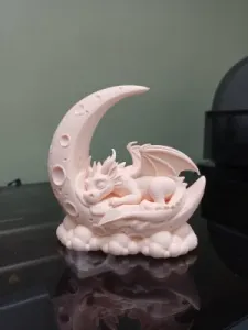 Sleeping Dragon on Crescent Moon