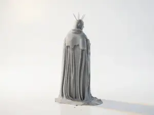 Lady Carrying Mysterious Figure Statue 3D Printable