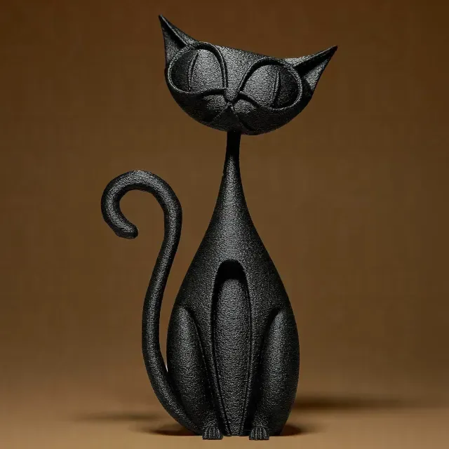Funny Cat Figurine