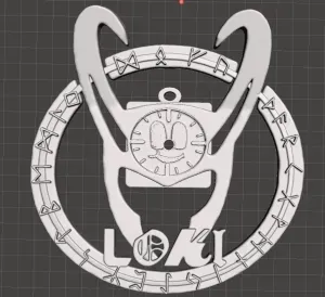 LOKI CLOCK WITH BASE TO HOLD CLOCK