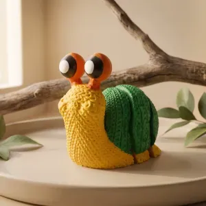 Cute Flexi Knitted Snail 🐌