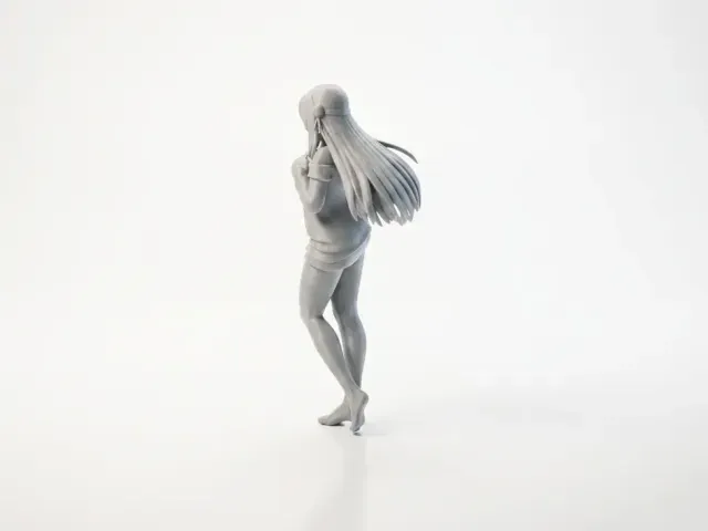 Anime Girl Figurine Manga Collectible 3D Printable