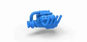 Funny car Turbo Engine V8 Scale 1:25