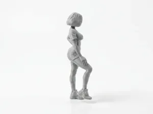 Athletic Female Figurine Sports Character 3D Printable