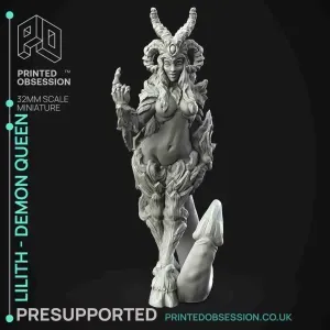 Lilith - Mother of all Demons - PRESUPPORTED - 32mm scale