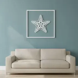 Starfish Wall Art – 3D Printed Ocean-Inspired Decor