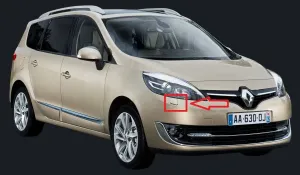 Renault Megane Scenic 3 fényszórómosó fedél