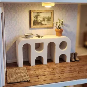 Miniature Dollhouse Entryway Table - Mini Furniture