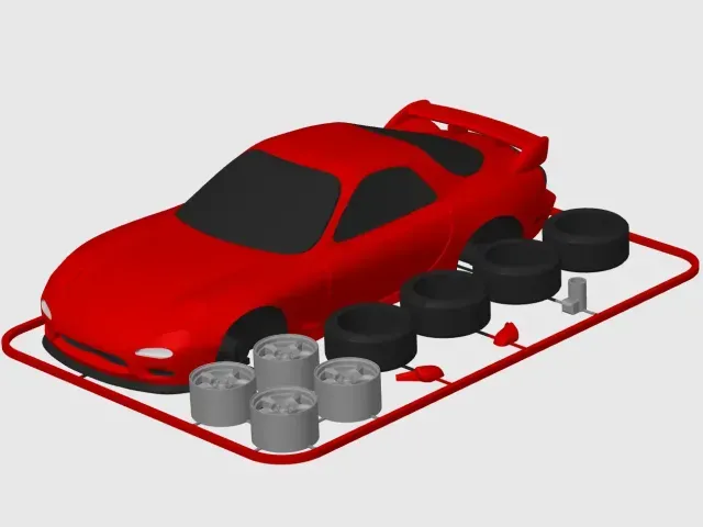 Mazda RX-7 (FD3S) Kit Card (1:24 scale) — Image 5 of 9