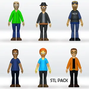 Pack Schedule 1 game 3D Models Schedule 1 STL file Character