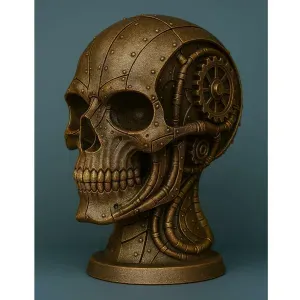 Mechanical Skull Bust/Statue