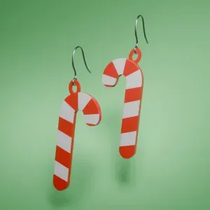 Candy Cane Earrings | Christmas Earrings Series | CFS