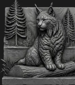 lince stone relief painting