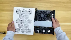 ITG Slim Thin-ITX case: Custom Thin-ITX SFF Case 3D Model