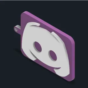 Discord Logo Keychain