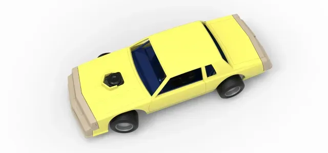 Vintage Dirt late model race car while turning Scale 1:25 — Image 4 of 9