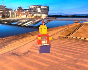Minifigure STD pencilcase and phone holder