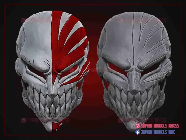 Hollow Mask - Kurosaki Ichigo Bleach Mask - Anime Cosplay — Image 7 of 9