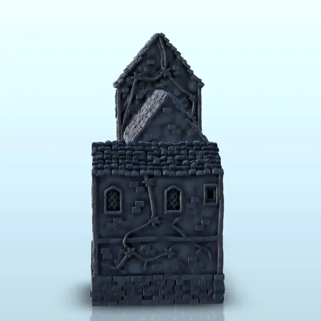 Large medieval house with vaulted passage (2) - miniatures w — Фото 7 из 9