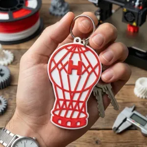 Argentine Football Keychain - Huracán