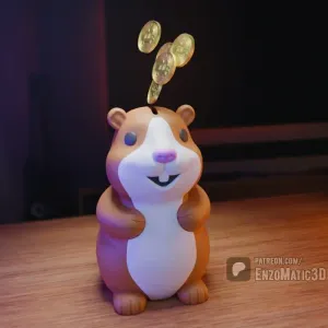 guinea pig - piggy bank, money box - 3MF, STL - No Support